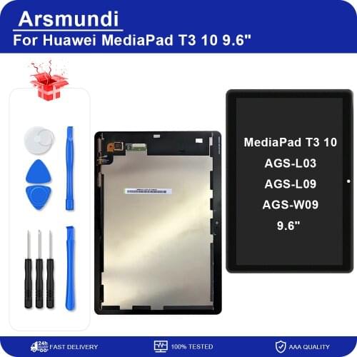 9.6" For Huawei MediaPad T3 10 AGS-L03 AGS-L09 AGS-W09 T3 LCD display touch screen digitizer assembly + tools