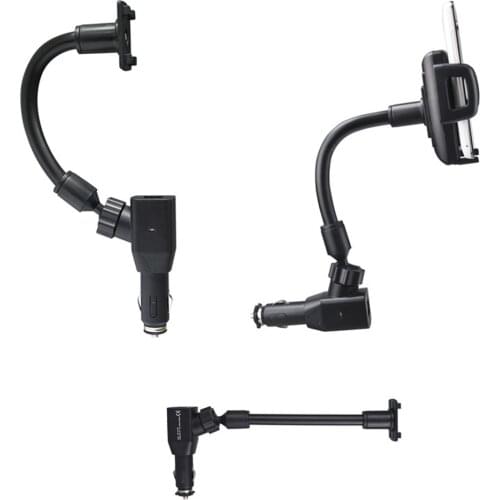 Car Phone Charger Bracket Mobile Phone Cigarette Lighter Dual USB Navigation Charging Stand Universal Mobile Phone Holder