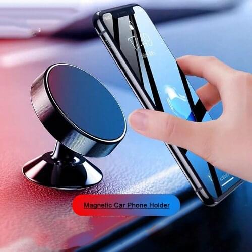 Magnetic Car Phone Stand Dashboard Phone New Luxury Stand Holder for IPhone for Huawei Lite Magnet Air Hole Handle Installation