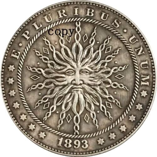 Hobo Nickel 1893-S USA Morgan Dollar COIN COPY Type 228
