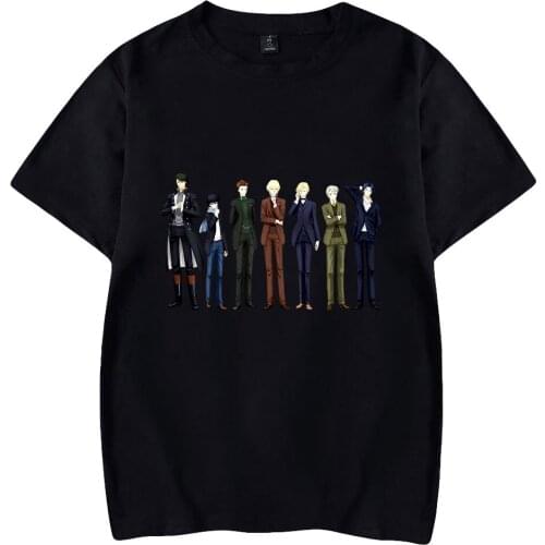 Kawaii Moriarty The Patriot Print Tees Summer Holiday Anime Graffiti Style Men/Women Casual Cute And Funny Streetwear T-shirt