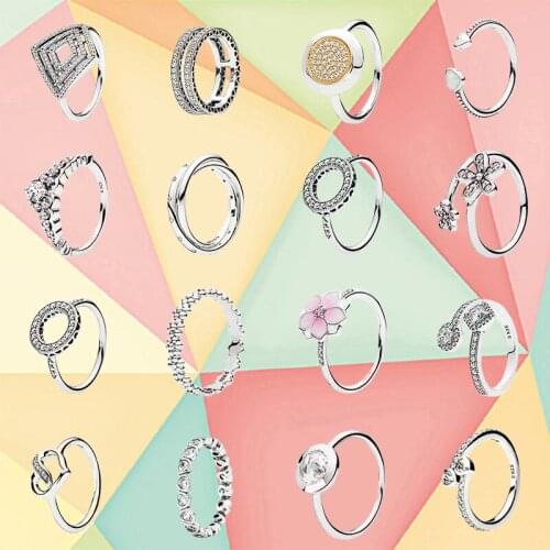 2019 New Fashion High Quality S925 Sterling Silver Fairy Tale Hair Hoop Ring Two Hearts And Valentines Day Love Jewelry Ring