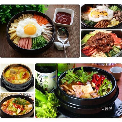 Korean stone pot fish stone bowl stone pot rice cooker special pot casserole ceramic pot tray