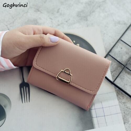 Wallets Women Thread Hasp Clutch Short Leather Casual Metal Card Holder Retro Stylish Modern Money Bag Chic Daily Korean Wallet