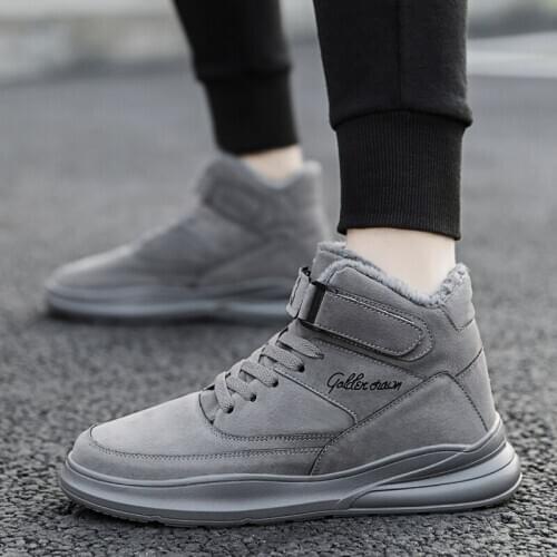 Winter Men Shoes Outdoor Walking Sneakers Non-slip Casual Shoes Cotton Warm Comfortable Mens Sneakers