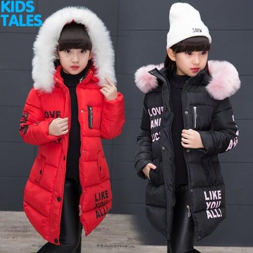 2017 Autumn Winter jacket for girls clothes Cotton Padded Hooded Kids Coat Children clothing girl Parkas enfant Jackets & Coats