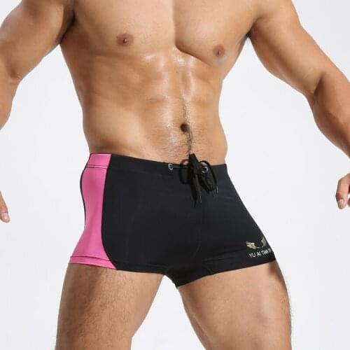 Mens Boxers Bikinis Nylon Sexy Men Underwear Mens Underpants Male Hit Colors Lace Panties Shorts U Convex Pouch Boxer for Gay