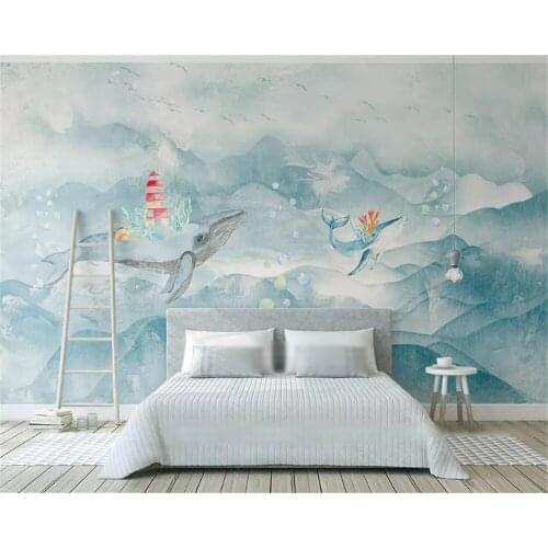 Beibehang Customized modern fashion stereo silky 3d wallpaper Nordic minimalist panda childrens house wall papers home decor