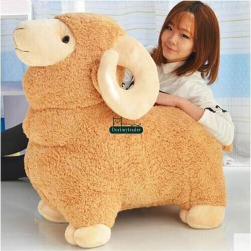 Dorimytrader 90cm Huge Plush Animal Sheep Stuffed Toy 35'' Giant Soft Juguetes Goat Plush Doll Pillow Baby Gift DY61288