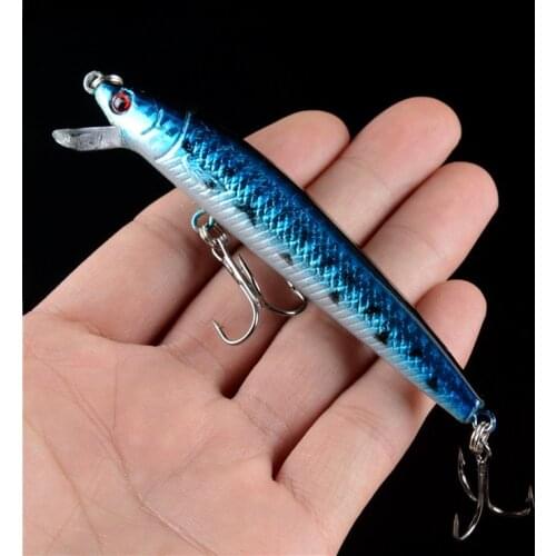 Fishing bait lure 9.5cm/8.5g jigging lure sequin bait hook Crankbait fishing tackle False bait Fishing Wobblers lure