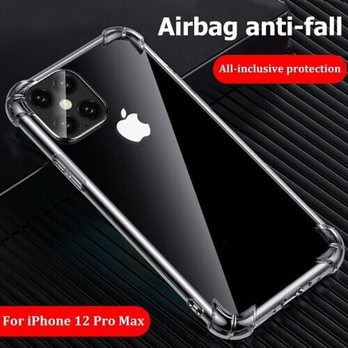 Super Shockproof Clear Soft Case for iPhone 12 Pro Max 6 6s 7 8 Plus X XR XS 11 Pro MAX 12 SE2020 Silicon Cell Phone Back Cover