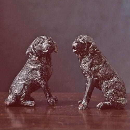 American Country 3D Dog Silicone Mould Retro Nordic Plaster Resin Candle Soap Home Decor Decoration Silicone Moulds Labrador Ret