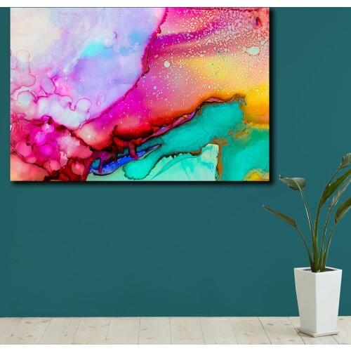 Modern Print Paint stains bright multicolored Art Canvas Wall Pictures for Living Room Office Bedroom Modern Canvas Oil Painting