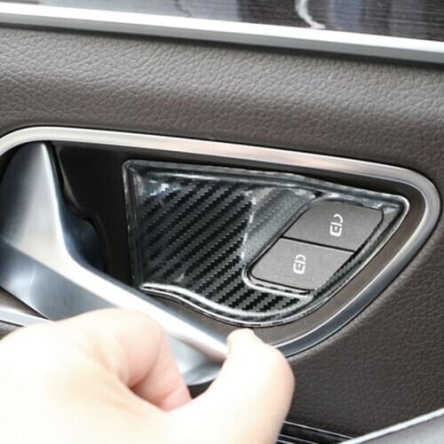 Car Interior Door Handle Wrist Protection Cover Decoration Sticker For Mercedes Benz GLE GLS 350 450 W167 X167 Car Accessories