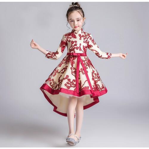 Flower Girl Dress Wedding Dress Birthday Dress Pageant Dresses Lace Girls' Flower Embroider Wedding Party Tulle Formal Dress