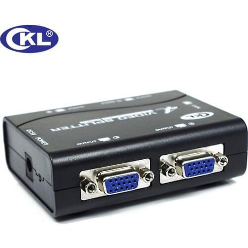 1 to 4 ports VGA DDC2 video splitter duplicator 1-in-4-out 250mhz device cascadedable 65m 1920*1440 CKL-1041U USB Supply
