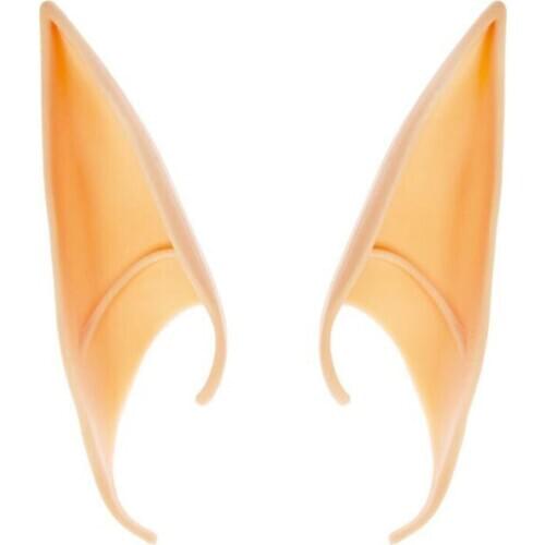 1Pair Creative Funny Halloween Latex Mysterious Angel Elf Ears Cos Props Party Holiday DIY Decorations Soft Pointed Ears Props