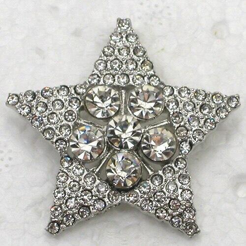 12pcs/lot Wholesale Fashion brooch Rhinestone Star Pin brooches Party jewelry gift C102072