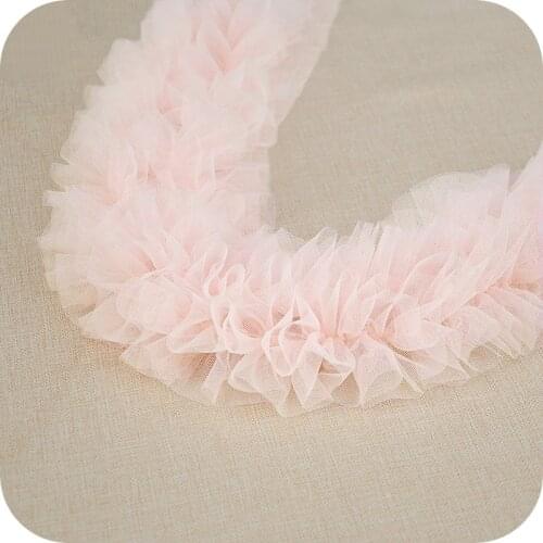 12cm High Density Mesh Lace Ribbon DIY Apparel Sewing Fabric Home Textile Curtain Wedding Dress Decoration White Black Lace Trim