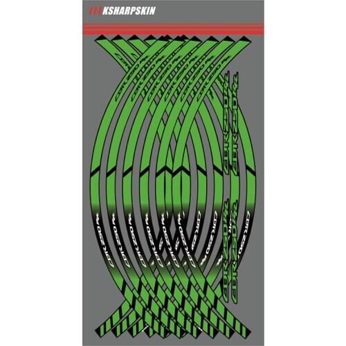 12 X Motorcycle outer ring sticker stripe wheel accessories decorative reflective decals Suitable for HONDA CBR250RR CBR 250RR