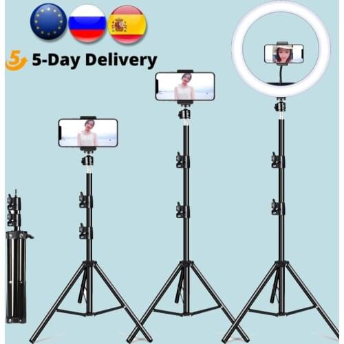 Aluminum 1/4 Screw Head Tripod 0.5m 1.6m 2m 1.9m Tripod Stand For Ring Light Relfectors UmbrellasCamera Phone Selfie Stick Mount