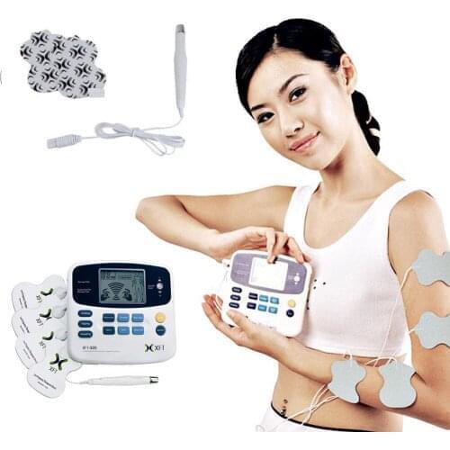 Digital Dual Tens Body Slimming Massager Massage 4 Pads Acupuncture Pen Low Frequency Therapeutic Stimulator Machine XFT-320A