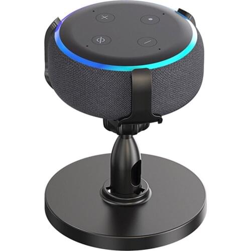 For Amazon Echo Dot 3rd Desktop Stand 360 Adjustable Stand Bracket Mount For Echo Dot 3rd/Outlet Wall Mount Hanger Holder