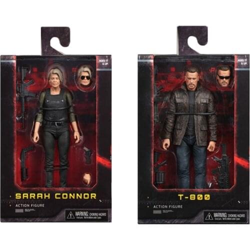 18cm NECA Terminator T-800 Dark Fate Sarah Connor Action Figure Christmas Doll Collectible Model Toy Gift