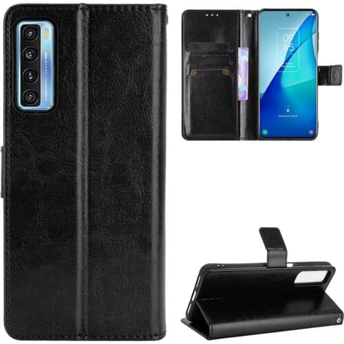 PU Leather Case For TCL 10L 10 Lite 20 Pro 5G 20S 20 SE Luxury Wallet With Flip Stand Case With Card Holder