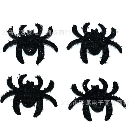 Halloween/Spider/Sticky cloth/10 pieces of a package/ SequinsPVC Flat for DIY Card Making Craft Color Collection
