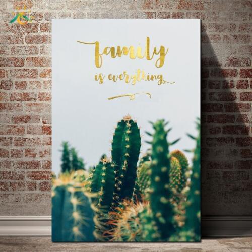 Cactus Life Green Plants Canvas Art Painting Wall Art Poster Home Decoration Posters And Prints Plant Pictures for Living Room