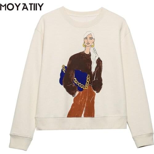 Женские длинные толстовки MOYATIIY China At AliExpress