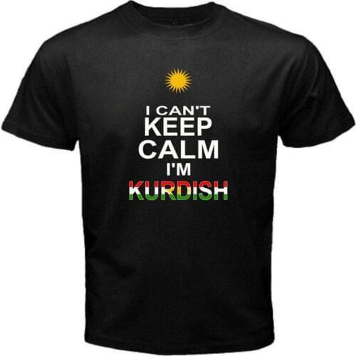 I Can'T Keep Calm I'M Kurdish Kurdistan Flag MenS T-Shirt Men 2019 New Short Sleeve Hipster Male Tee Shirt T Shirts