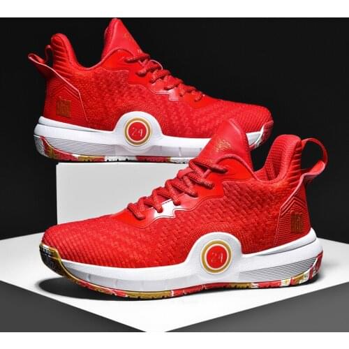 2021 Autumn Men Brand Basketball Shoes Breathable Mesh Basketball Sneakers Men Combat Boots Non-slip Athletic Trainer Shoes