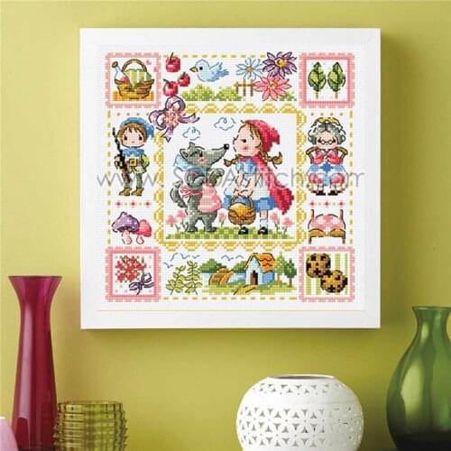 22ct/25ct Cross Stitch Set Chinese Cross-stitch Kit Embroidery Needlework Craft Packages Cotton Fabric Floss EmbroiderySO3202