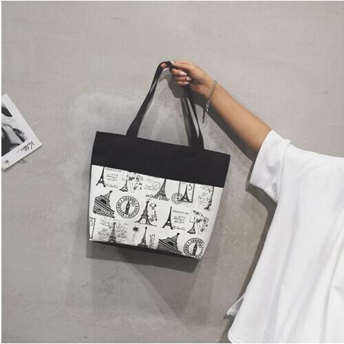 New Style INS One Shoulder Canvas Bag Laziness Wind Canvas Bag Japanese-style Students Canvas Bag Canvas Bag Package Women