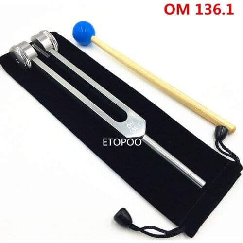 Om chakra tuning fork 4096Hz/C128Hz/136.1Hz high-frequency crystal tuning fork purifying energy body tuning fork