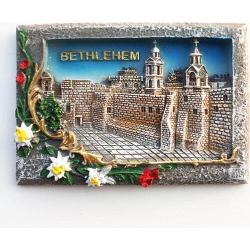 Palestine Bethlehem Manger Square Creative Tourism Memorial Decoration Crafts Magnetic Fridge Magnet Souvenirs