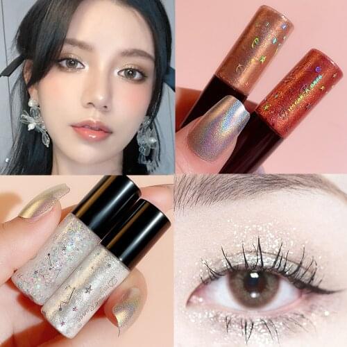 Eyeshadow Stick Makeup Glitter Eye Shadow 10 Colors Eyeshadow Pigment Waterproof Eye Shadow Stick Liquid Shiny Cosmetics