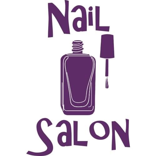 Salon Sticker Decal Nail Muurstickers Posters Vinyl Wall Art Decals Pegatina Decor Decoration Mural Salon Sticker