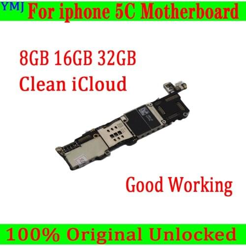 Full unlocked for iphone 5C Motherboard with Clean iCloud,100% Original for iphone 5C Mainboard with IOS System,Free Shipping