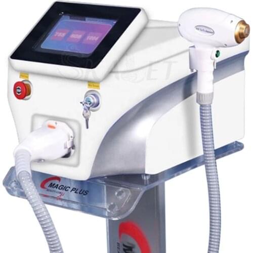 Portable 808nm Diode Laser Painless Hair Removal 755nm 808nm 1064nm 3 Wavelength Permanent Treatment Beauty Salon Machine