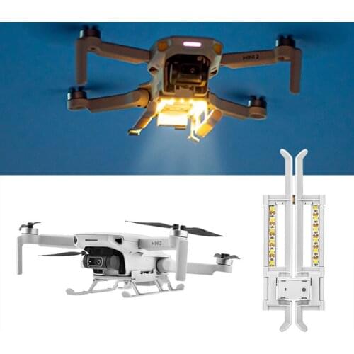 Night Lights Landing Gear For DJI MINI 2 / Mavic Mini Drone Height Extended Long Leg Stand Gimbal Guard Protector Accessories