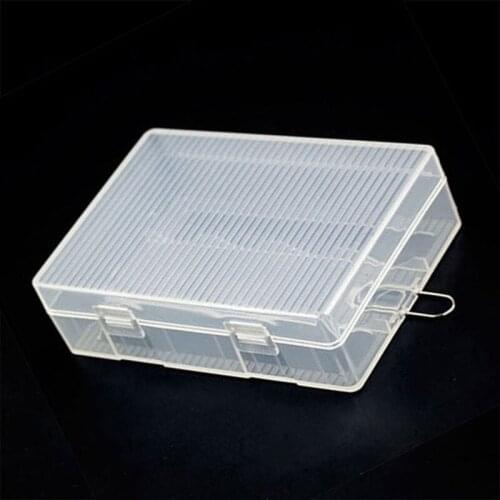Transparent Plastic 4 X 26650 Battery Box Holder Case With Hook Holder Lithium Battery Storage Box For 4*26650 Batteries