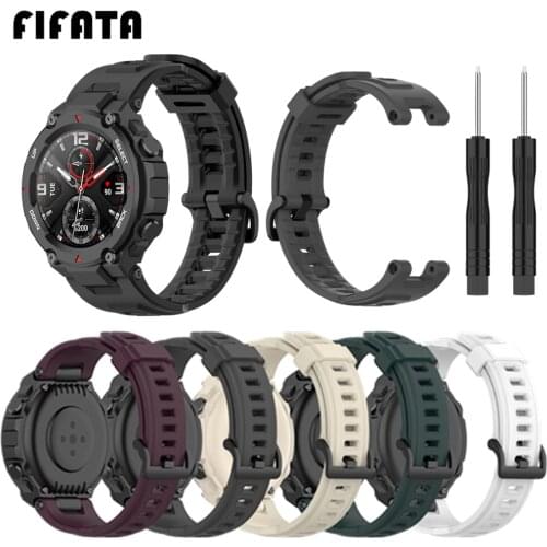 Sport Strap For Huami Amazfit T-Rex/T-Rex Pro Smart Watch Replacement Silicone Watchband For Xiaomi Amazfit T-Rex/T-Rex Pro