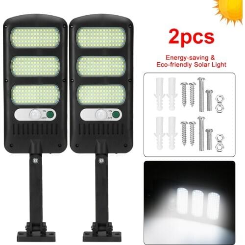 213 LED Solar Light Outdoor Solar Lamp PIR Motion Sensor Wall Light Waterproof Dimmable Powered Sunlight for Garden Decoration