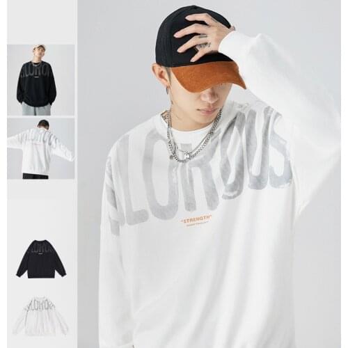 Hoodies Sweatshirt Mens Black White Hip Hop Punk Pullover Boy Streetwear Casual Fashion Clothes Women Oversized Korean Harajuku