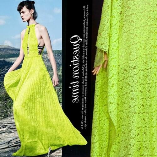 Green lace cloth green girl international fashion lace lace fabric keel