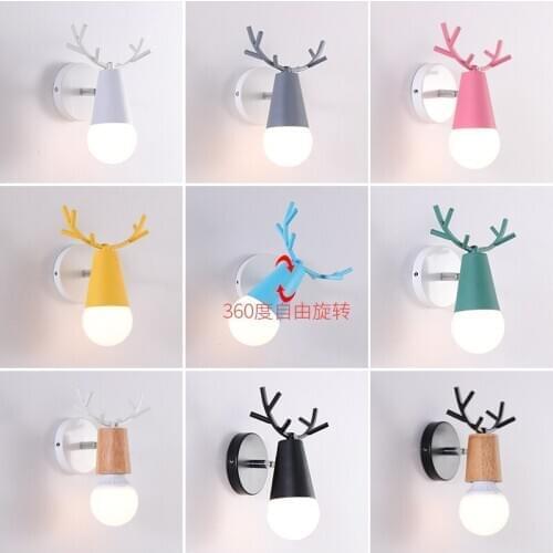 Nordic mirror lamp led creative antler wall lamp bathroom bathroom mirror cabinet lamp dressing table dressing lamp wall lamp