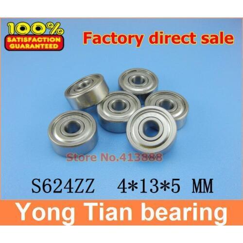 1pcs) SUS440C environmental corrosion resistant stainless steel deep groove ball bearings S624ZZ 4*13*5 mm